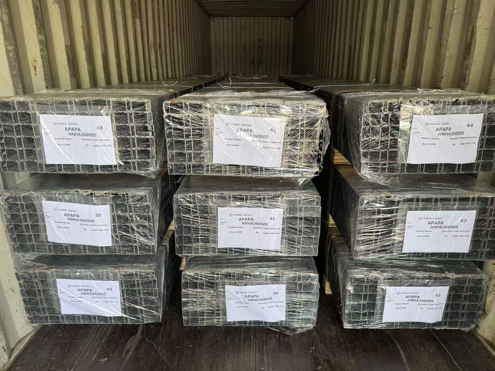 Pengiriman Dukungan PV yang Dipasang di Darat 12MW Selesai