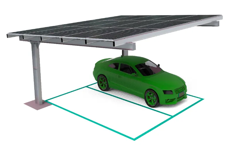 Pemasangan Carport Surya Tipe Y Tahan Air Baja Karbon