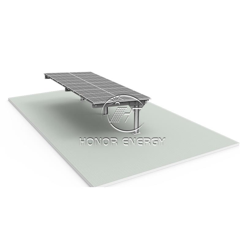 Baja mount carport solar tunggal baja