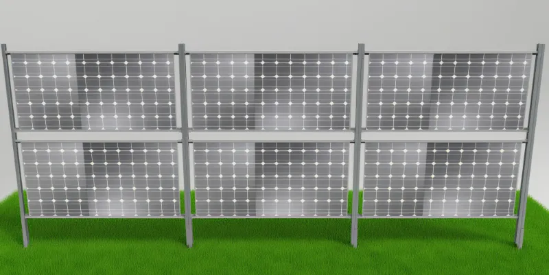 Pemasangan Aluminium Surya Vertikal